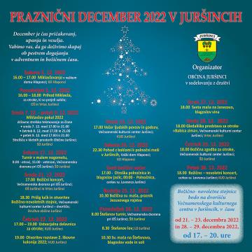 PRAZNIČNI DECEMBER V JURŠINCIH - PROGRAM